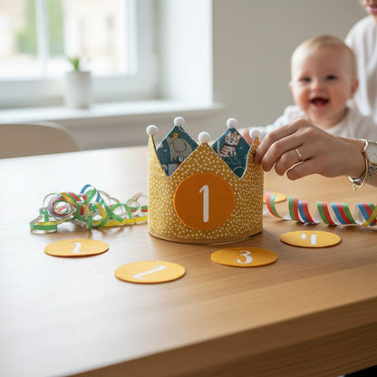 CORONA CUMPLEAÑOS ·ANIMALES CIRCO· - Happy Moments Baby