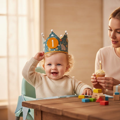 CORONA CUMPLEAÑOS ·ANIMALES CIRCO· - Happy Moments Baby