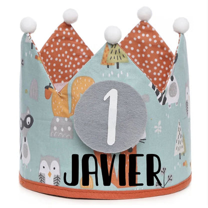 CORONA CUMPLEAÑOS ·BOSQUE· - Happy Moments Baby