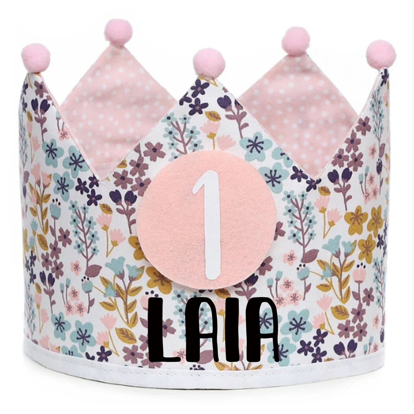 CORONA CUMPLEAÑOS ·FLORES· - Happy Moments Baby