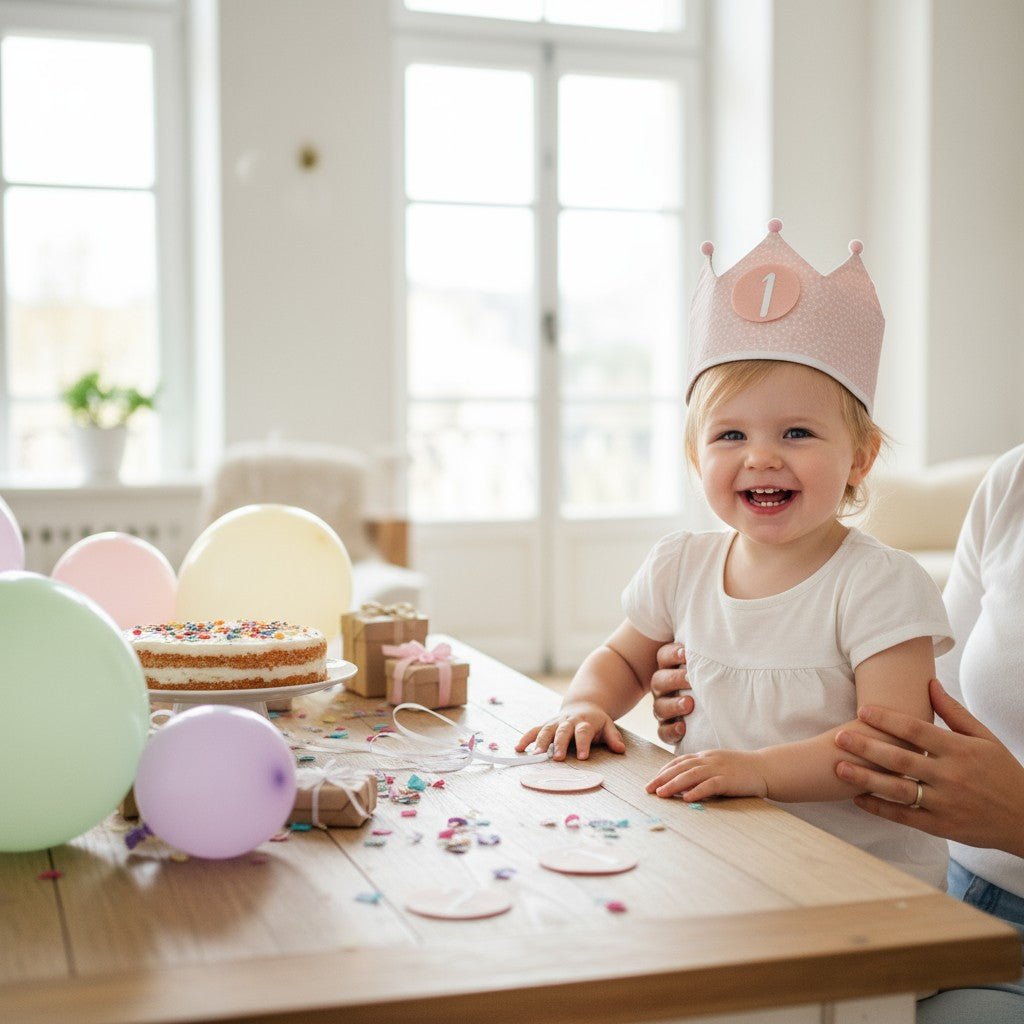 CORONA CUMPLEAÑOS ·FLORES· - Happy Moments Baby