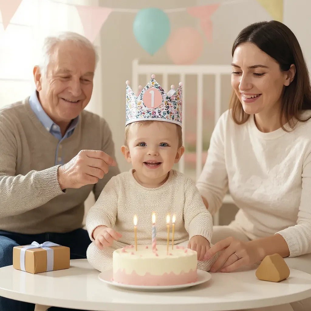 CORONA CUMPLEAÑOS ·FLORES· - Happy Moments Baby