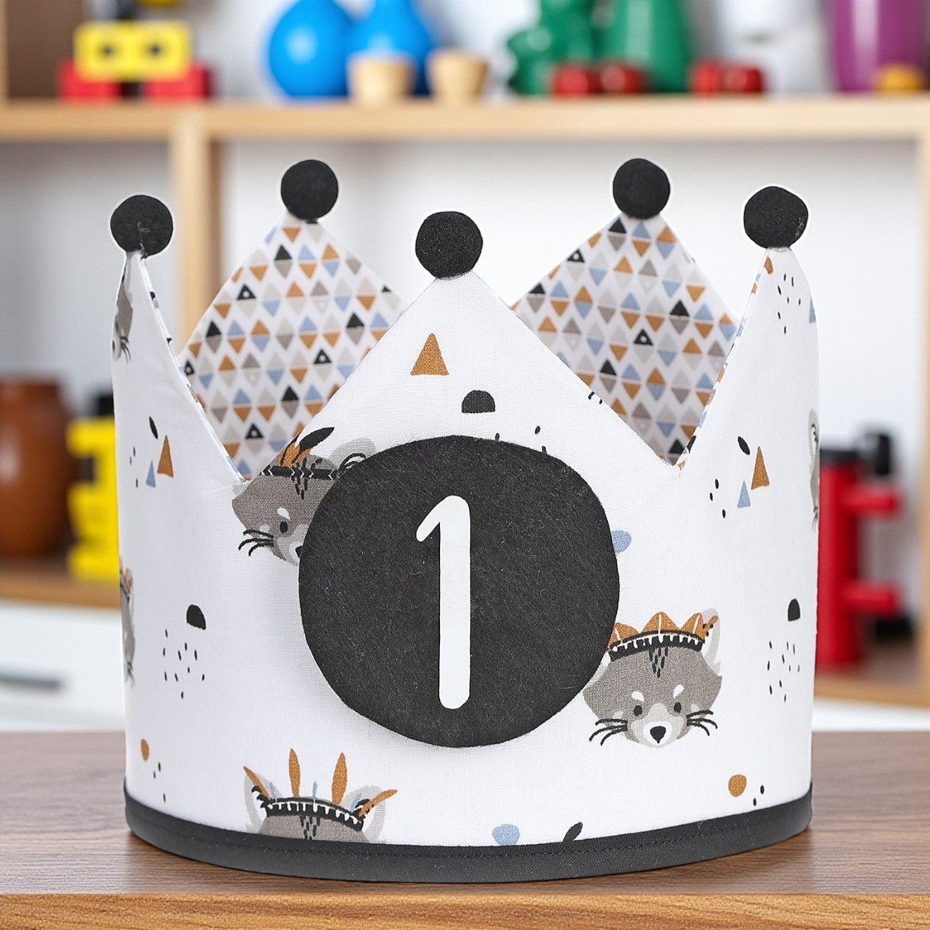 CORONA CUMPLEAÑOS ·MAPACHE· - Happy Moments Baby