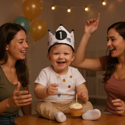 CORONA CUMPLEAÑOS ·MAPACHE· - Happy Moments Baby