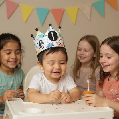 CORONA CUMPLEAÑOS ·MONSTERS· - Happy Moments Baby