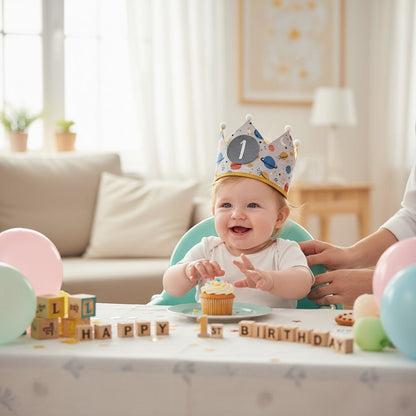 CORONA CUMPLEAÑOS ·PLANETAS· - Happy Moments Baby