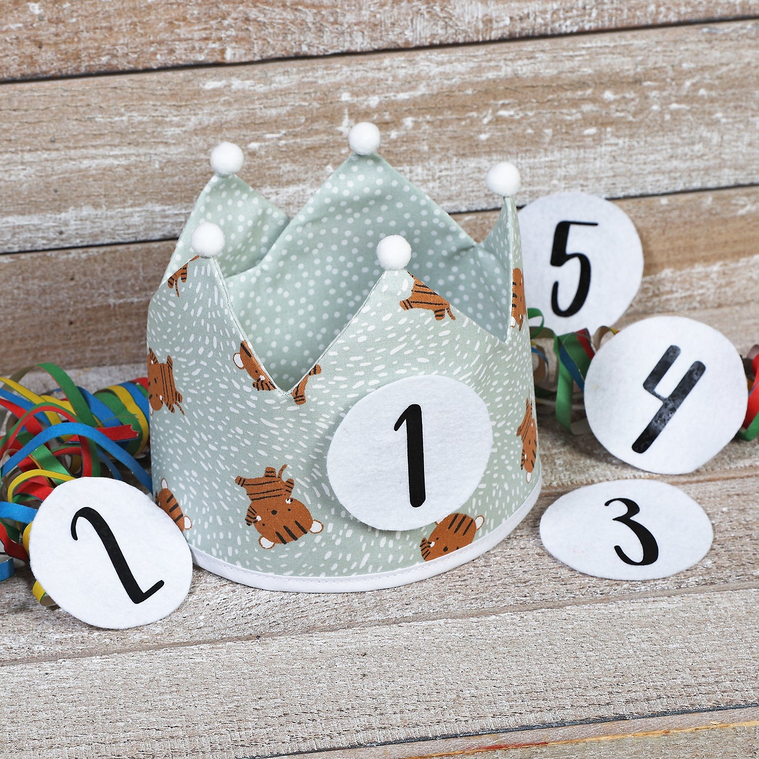 CORONA CUMPLEAÑOS ·TIGRES· - Happy Moments Baby