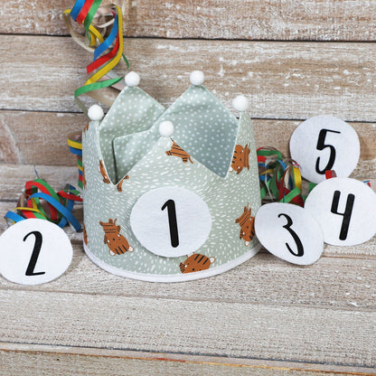 CORONA CUMPLEAÑOS ·TIGRES· - Happy Moments Baby