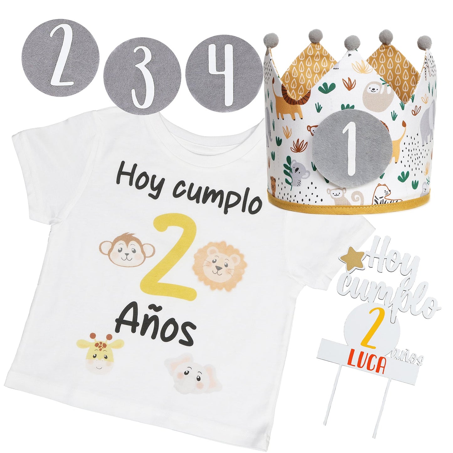 CORONA CUMPLEAÑOS ·WILD LIFE· - Happy Moments Baby