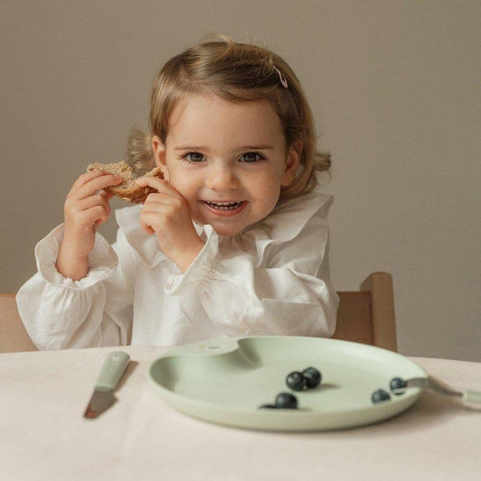 CUBIERTOS INFANTILES DE ACERO ·MIO LITTLE FARM· - Happy Moments Baby