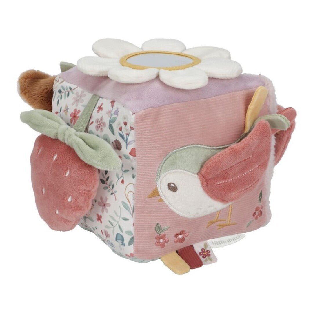 CUBO BLANDITO SENSORIAL DE ACTIVIDADES LITTLE DUTCH ·FAIRY GARDEN· - Happy Moments Baby
