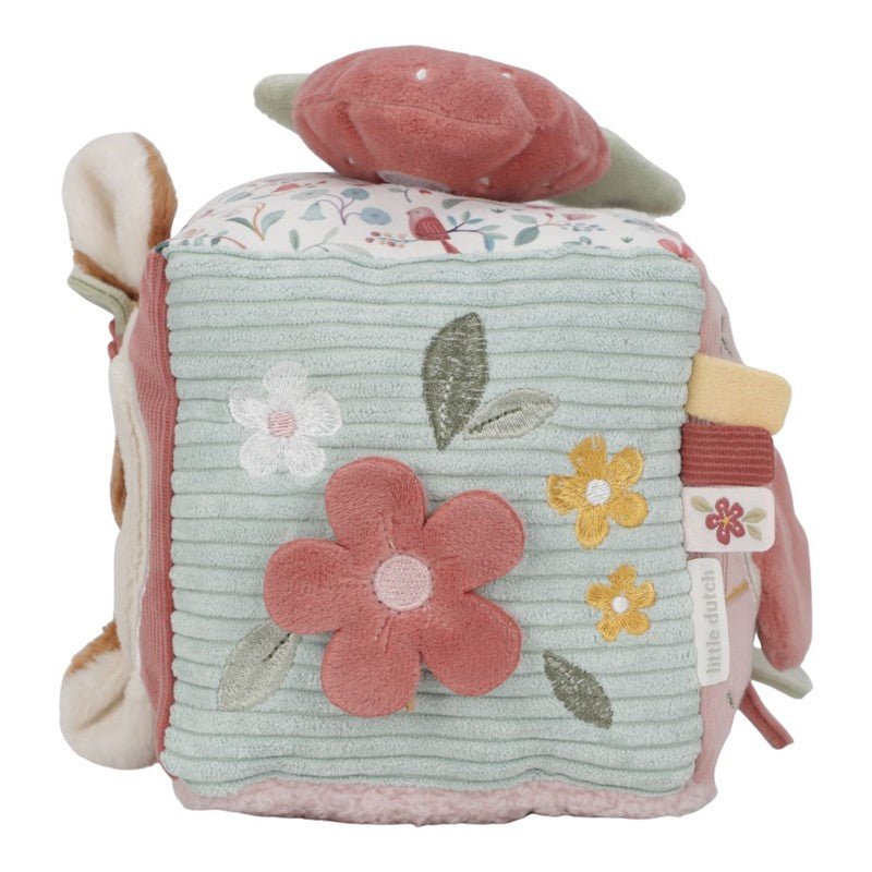 CUBO BLANDITO SENSORIAL DE ACTIVIDADES LITTLE DUTCH ·FAIRY GARDEN· - Happy Moments Baby