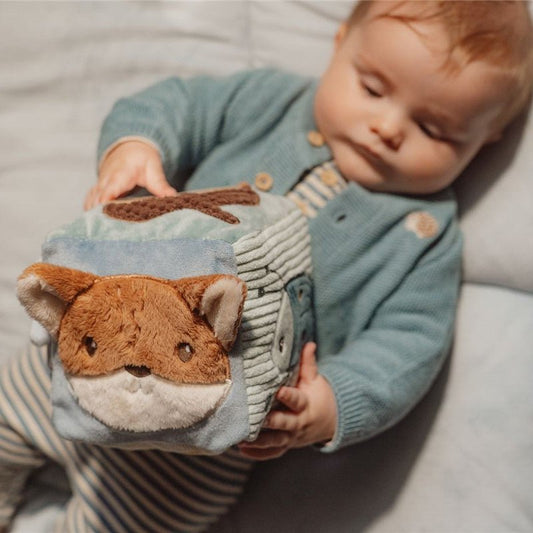 CUBO BLANDITO SENSORIAL DE ACTIVIDADES LITTLE DUTCH ·FOREST FRIENDS· - Happy Moments Baby