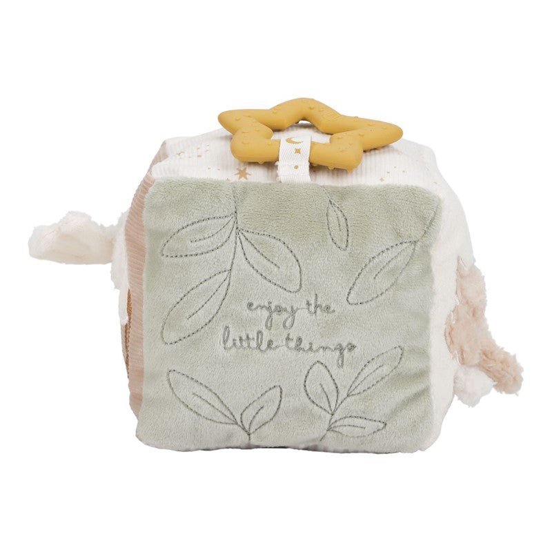 CUBO BLANDITO SENSORIAL DE ACTIVIDADES LITTLE DUTCH ·NEWBORN NATURA· - Happy Moments Baby