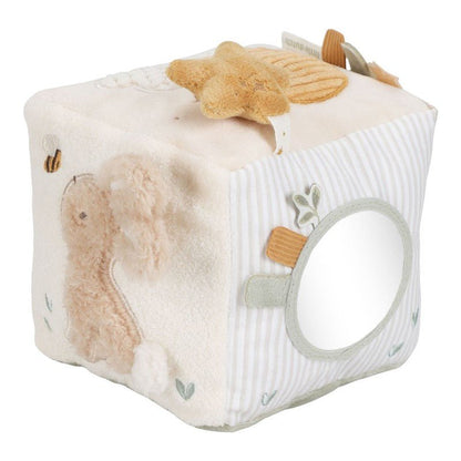 CUBO BLANDITO SENSORIAL DE ACTIVIDADES LITTLE DUTCH ·NEWBORN NATURA· - Happy Moments Baby