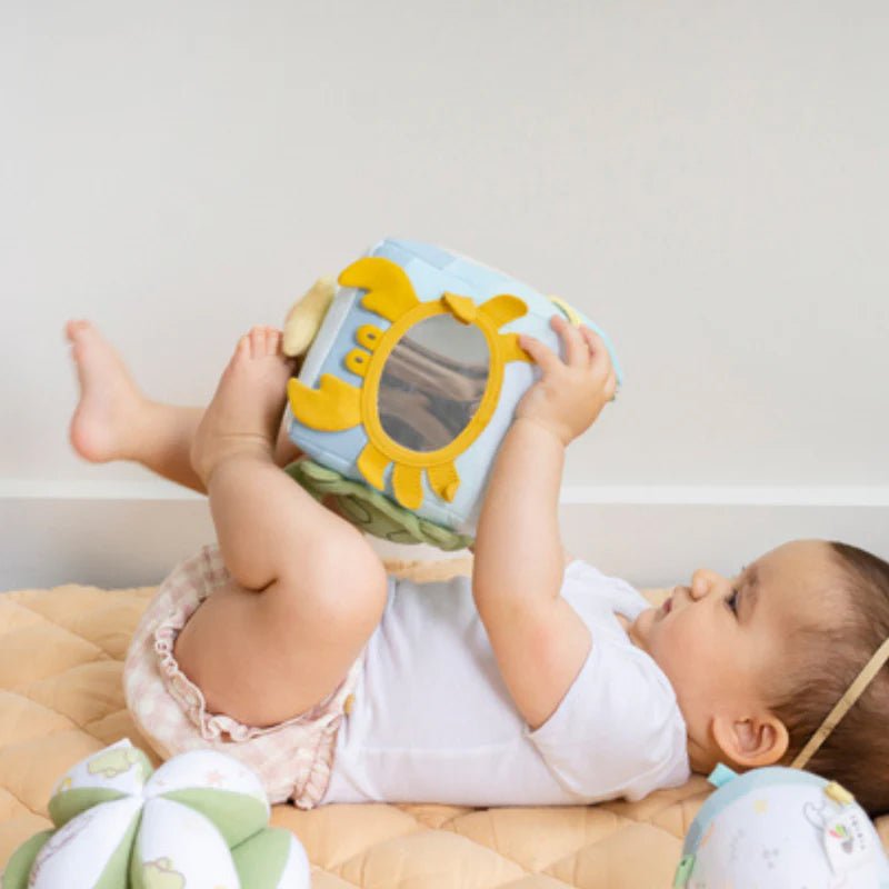 CUBO BLANDITO SENSORIAL DE ACTIVIDADES TIKIRI ·OCEAN· - Happy Moments Baby