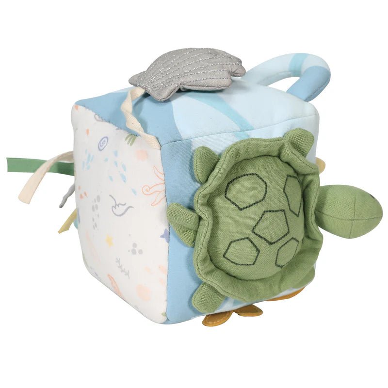 CUBO BLANDITO SENSORIAL DE ACTIVIDADES TIKIRI ·OCEAN· - Happy Moments Baby