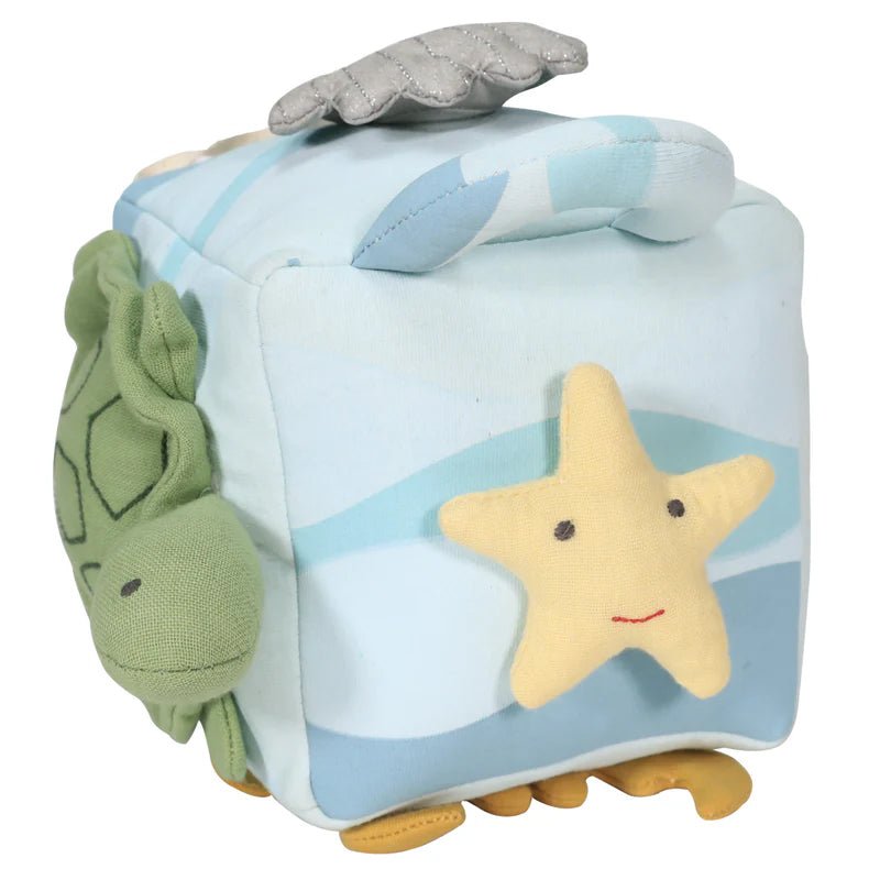 CUBO BLANDITO SENSORIAL DE ACTIVIDADES TIKIRI ·OCEAN· - Happy Moments Baby