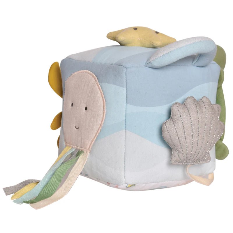 CUBO BLANDITO SENSORIAL DE ACTIVIDADES TIKIRI ·OCEAN· - Happy Moments Baby