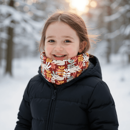 CUELLO INFANTIL CÁLIDO ·HOJAS· - Happy Moments Baby