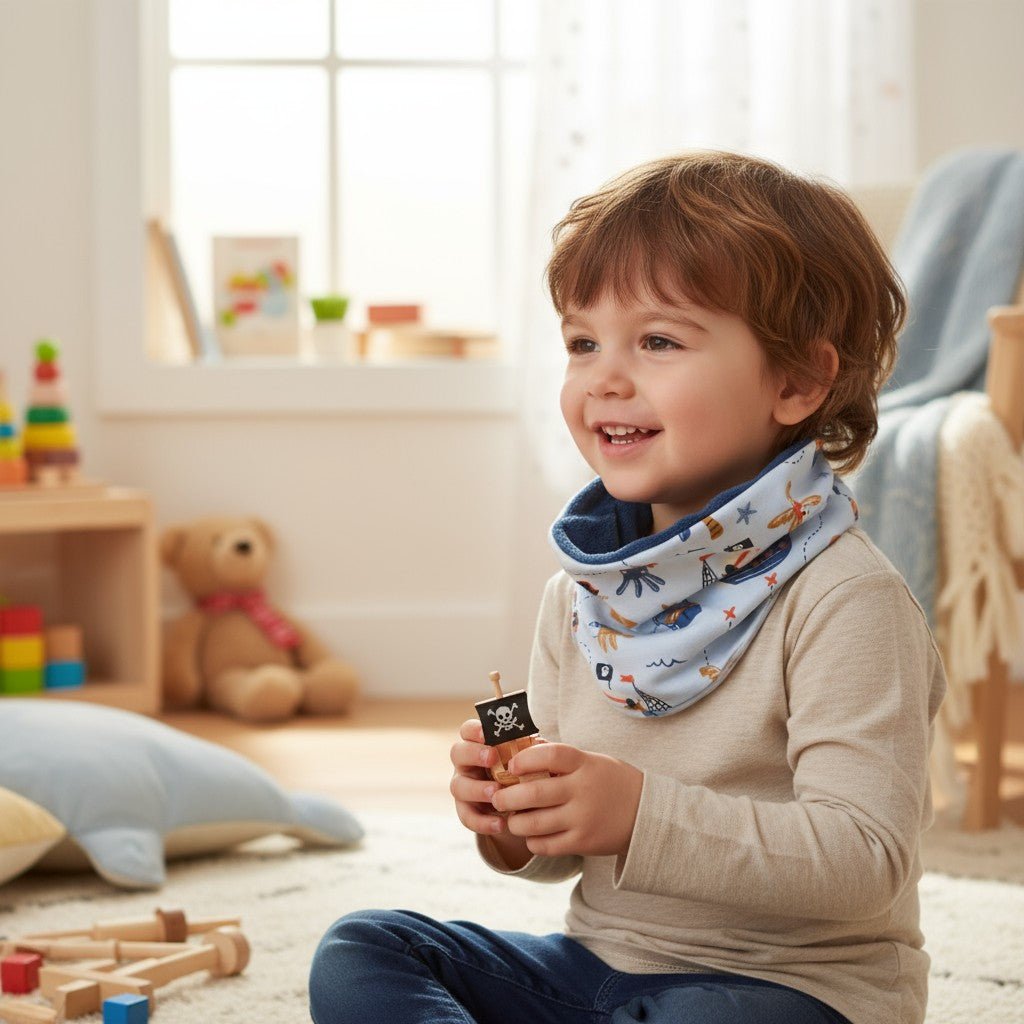 CUELLO INFANTIL CÁLIDO ·PIRATAS· - Happy Moments Baby
