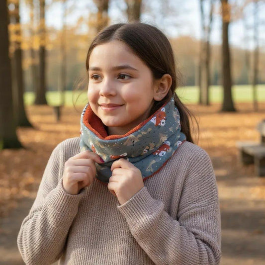 CUELLO INFANTIL CÁLIDO ·ZORROS· - Happy Moments Baby