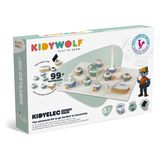 Caja del kit KIDYELEC Expert de 18 bloques