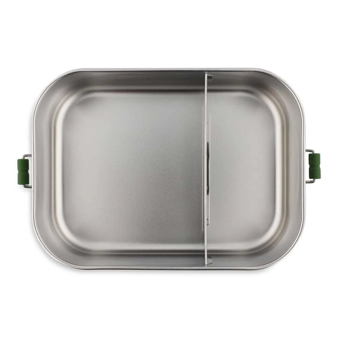 FIAMBRERA CAJA DE ALMUERZO TRIXIE ACERO ·GRANDE COCODRILO· - Happy Moments Baby