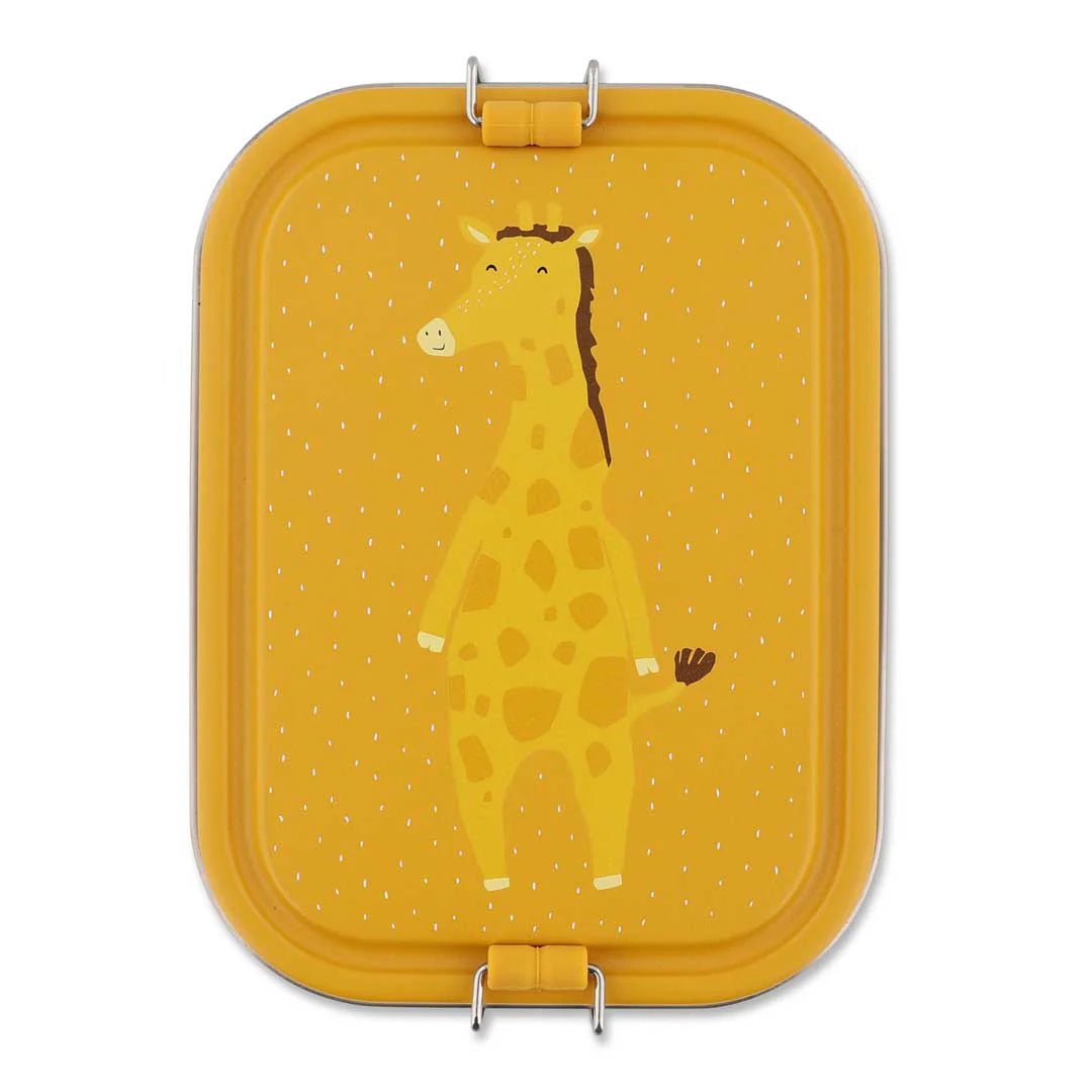 FIAMBRERA CAJA DE ALMUERZO TRIXIE ACERO ·GRANDE JIRAFA· - Happy Moments Baby