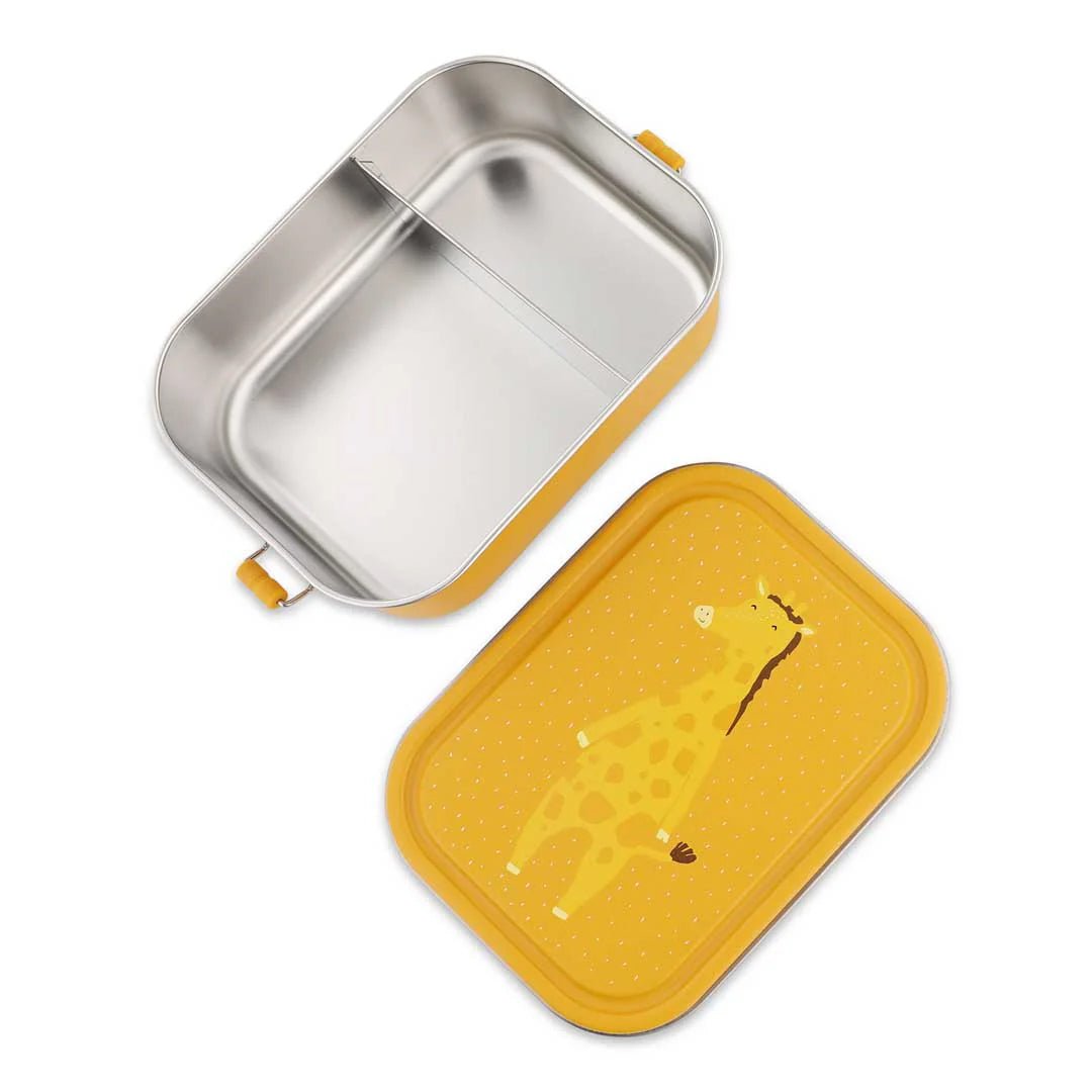 FIAMBRERA CAJA DE ALMUERZO TRIXIE ACERO ·GRANDE JIRAFA· - Happy Moments Baby