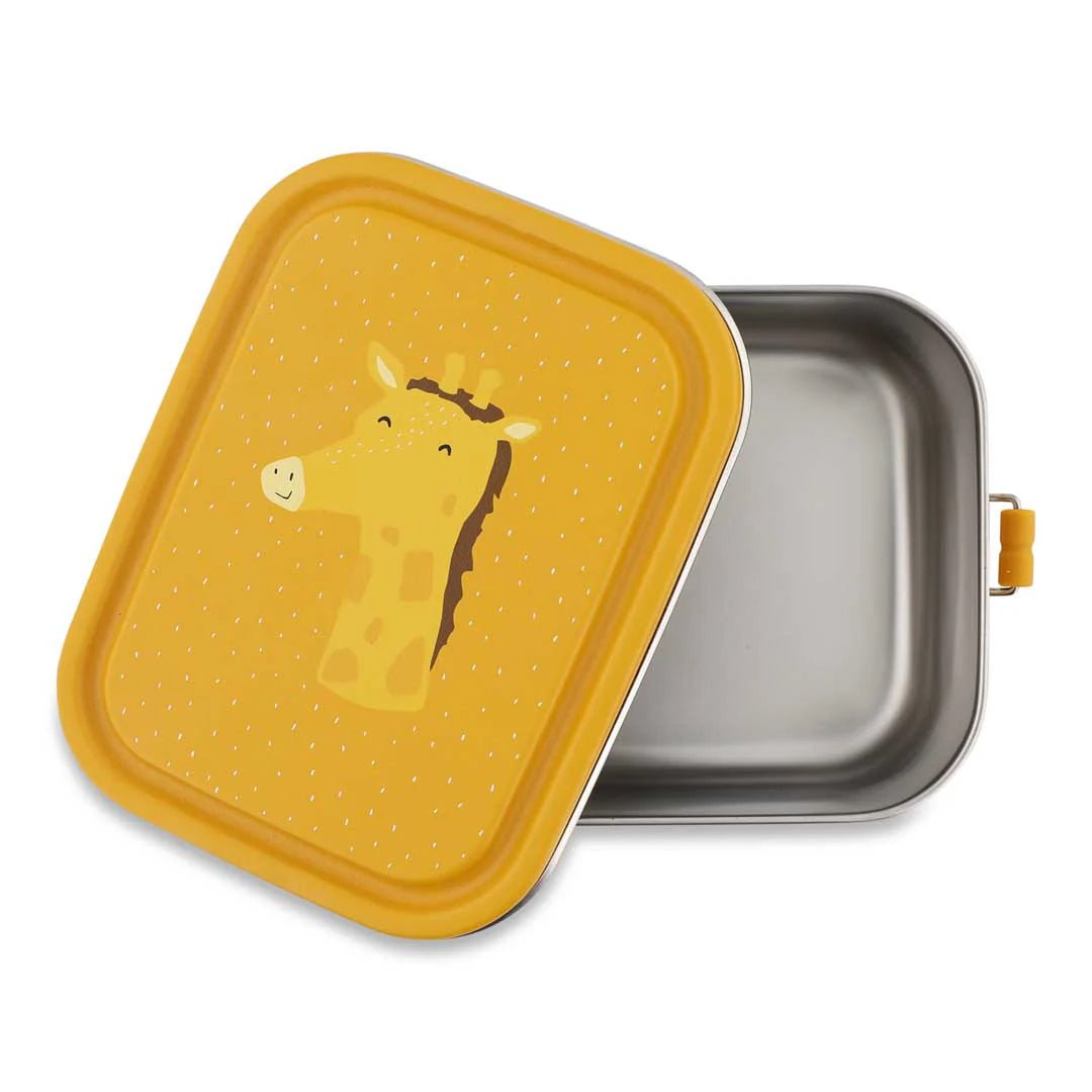 FIAMBRERA CAJA DE ALMUERZO TRIXIE ACERO ·PEQUEÑA JIRAFA· - Happy Moments Baby
