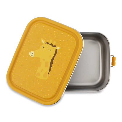 FIAMBRERA CAJA DE ALMUERZO TRIXIE ACERO ·PEQUEÑA JIRAFA· - Happy Moments Baby