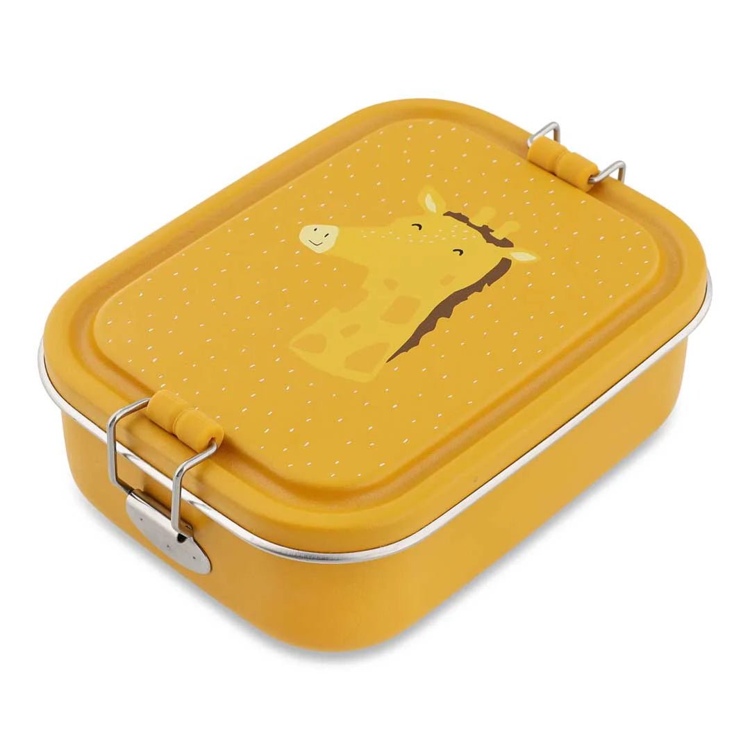 FIAMBRERA CAJA DE ALMUERZO TRIXIE ACERO ·PEQUEÑA JIRAFA· - Happy Moments Baby