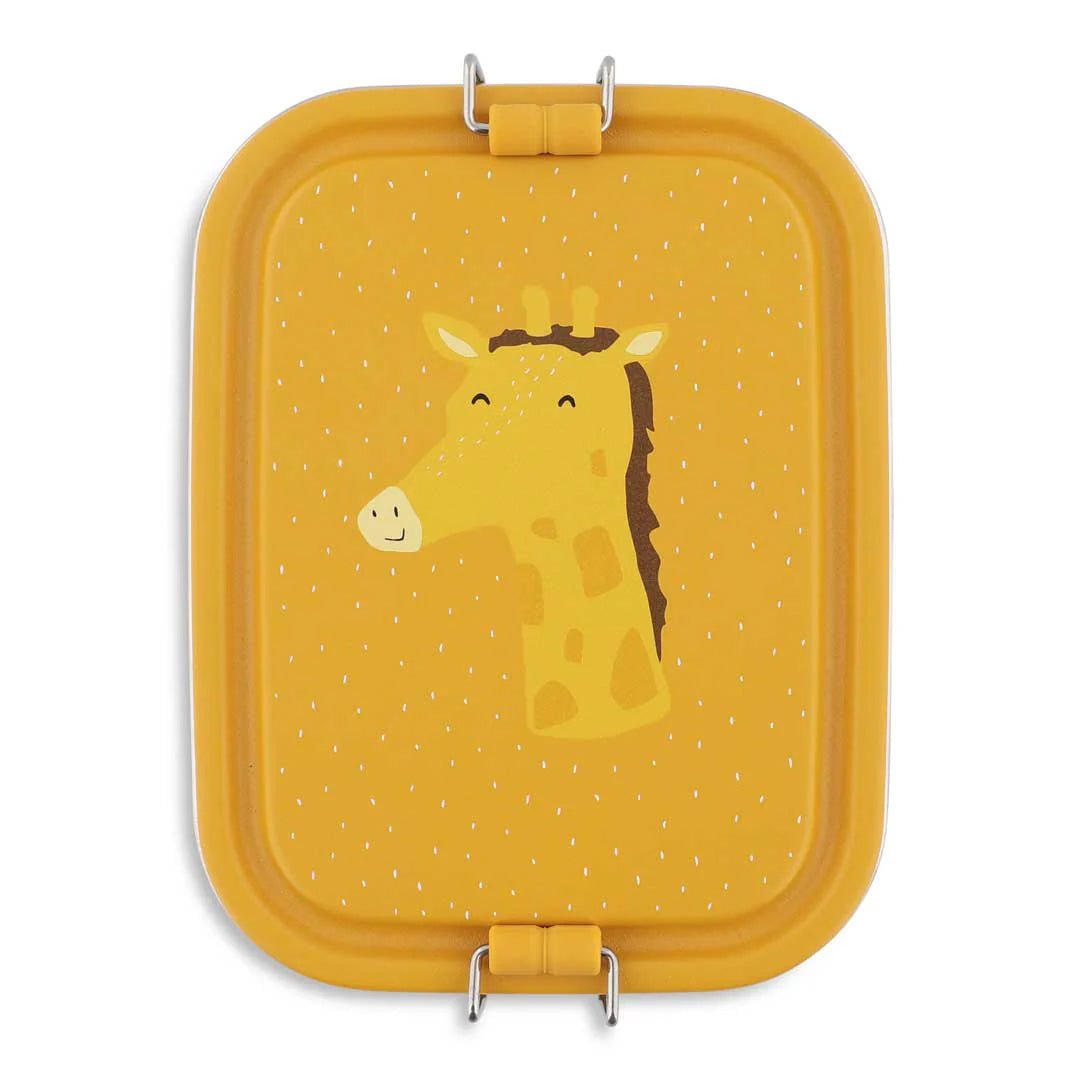 FIAMBRERA CAJA DE ALMUERZO TRIXIE ACERO ·PEQUEÑA JIRAFA· - Happy Moments Baby