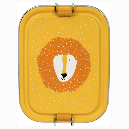 FIAMBRERA CAJA DE ALMUERZO TRIXIE ACERO ·PEQUEÑA LEÓN· - Happy Moments Baby