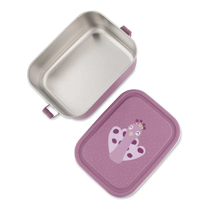 FIAMBRERA CAJA DE ALMUERZO TRIXIE ACERO ·PEQUEÑA PAVO REAL· - Happy Moments Baby