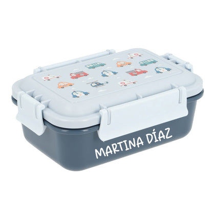FIAMBRERA CAJA DE ALMUERZO TUTETE BENTO ·CITY CARS· - Happy Moments Baby