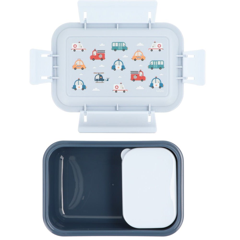 FIAMBRERA CAJA DE ALMUERZO TUTETE BENTO ·CITY CARS· - Happy Moments Baby