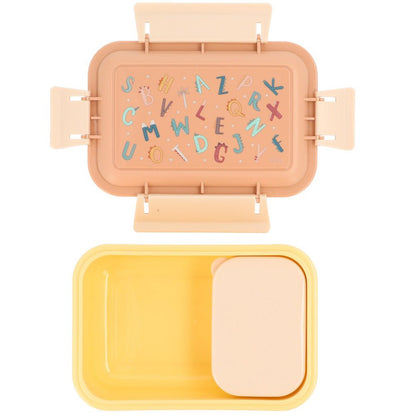 FIAMBRERA CAJA DE ALMUERZO TUTETE BENTO ·FUNNY LETTERS· - Happy Moments Baby