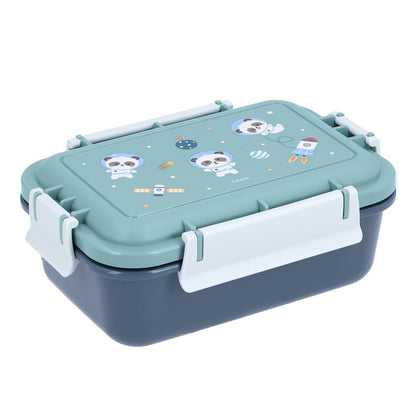 FIAMBRERA CAJA DE ALMUERZO TUTETE BENTO ·PANDAS IN SPACE· - Happy Moments Baby