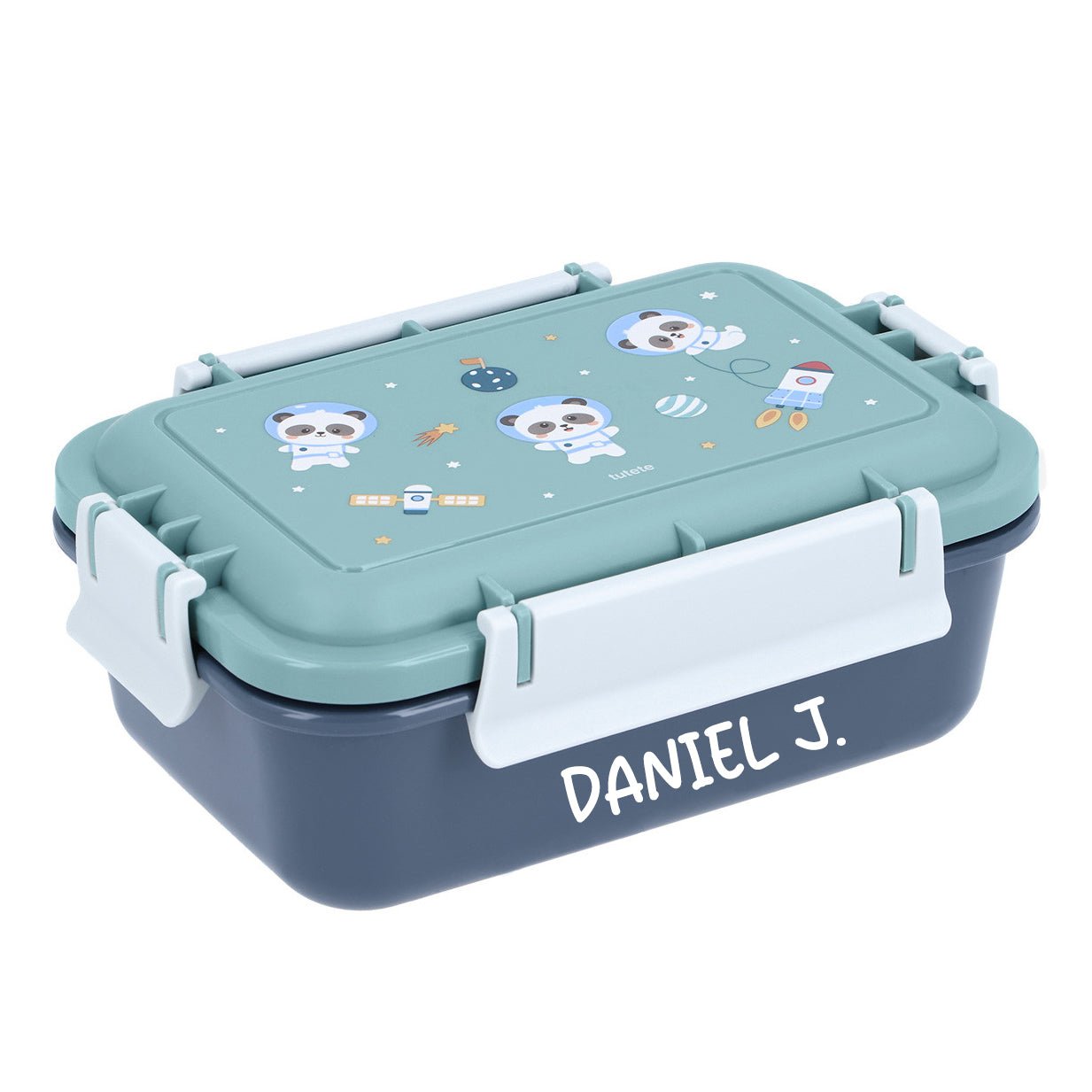 FIAMBRERA CAJA DE ALMUERZO TUTETE BENTO ·PANDAS IN SPACE· - Happy Moments Baby