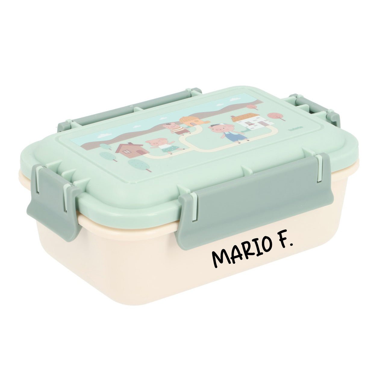 FIAMBRERA CAJA DE ALMUERZO TUTETE BENTO ·THREE LITTLE PIGS· - Happy Moments Baby