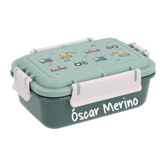FIAMBRERA CAJA DE ALMUERZO TUTETE BENTO ·TRUCKS· - Happy Moments Baby