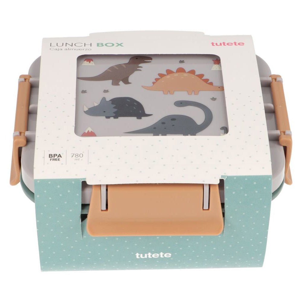FIAMBRERA CAJA DE ALMUERZO TUTETE GRANDE ·DINOS WORLD· - Happy Moments Baby