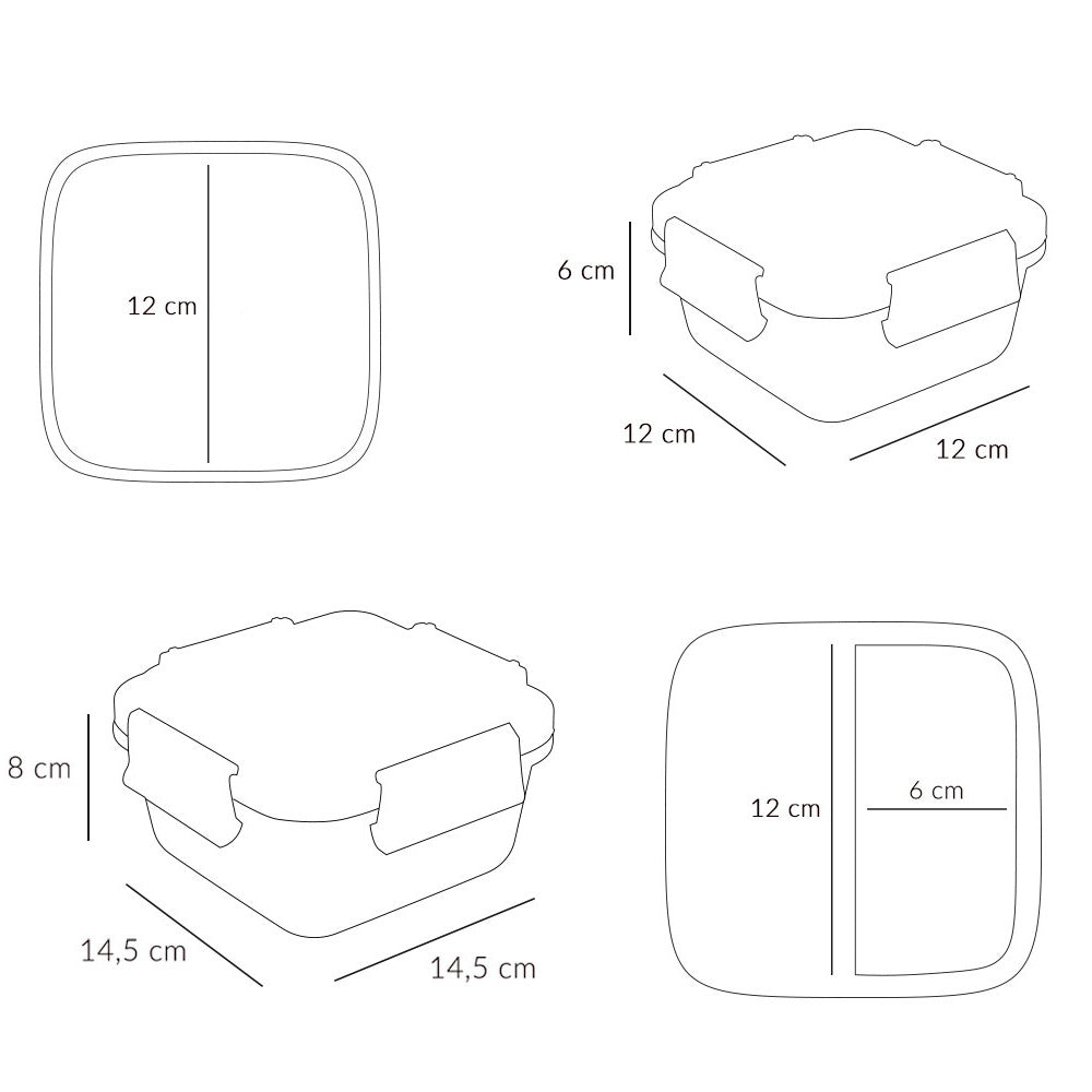 FIAMBRERA CAJA DE ALMUERZO TUTETE GRANDE ·LITTLE RED· - Happy Moments Baby