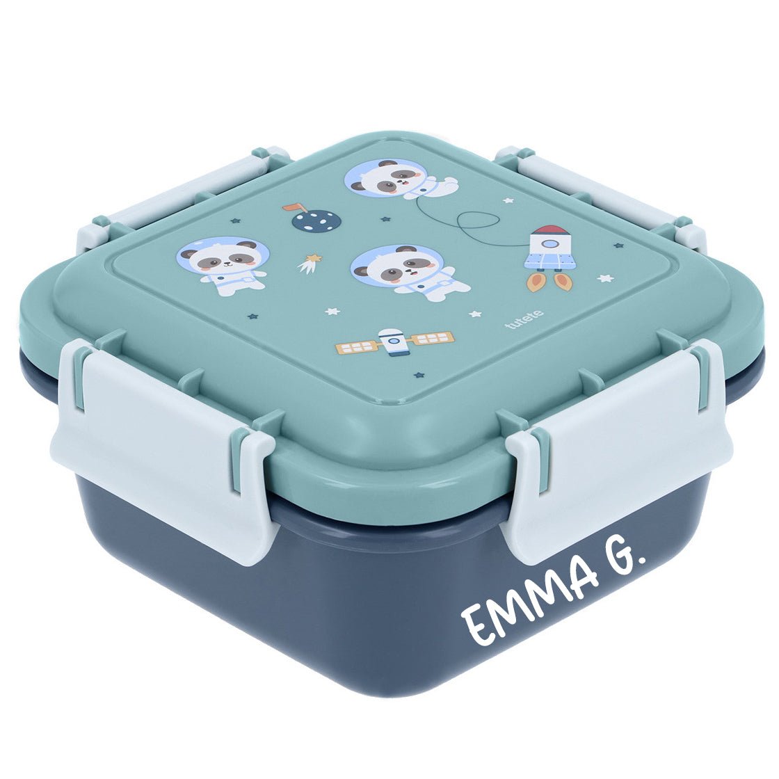 FIAMBRERA CAJA DE ALMUERZO TUTETE GRANDE ·PANDAS IN SPACE· - Happy Moments Baby