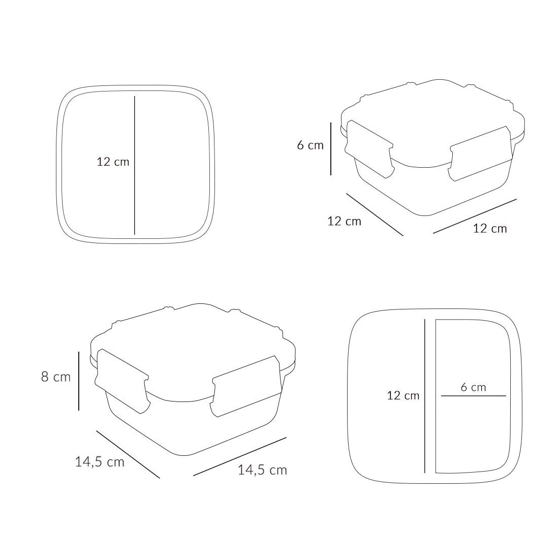 FIAMBRERA CAJA DE ALMUERZO TUTETE GRANDE ·THE WOODEN BOY· - Happy Moments Baby