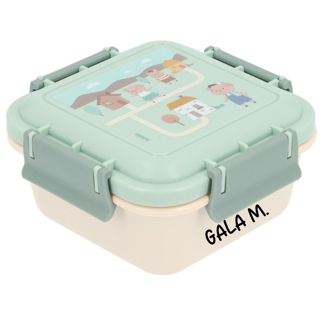 FIAMBRERA CAJA DE ALMUERZO TUTETE GRANDE ·THREE LITTLE PIGS· - Happy Moments Baby