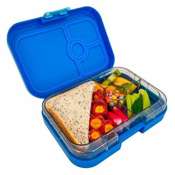 FIAMBRERA HERMÉTICA YUMBOX ·3 COMPARTIMENTOS BLUE SURF SHARK· - Happy Moments Baby