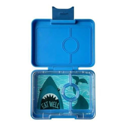 FIAMBRERA HERMÉTICA YUMBOX ·3 COMPARTIMENTOS BLUE SURF SHARK· - Happy Moments Baby
